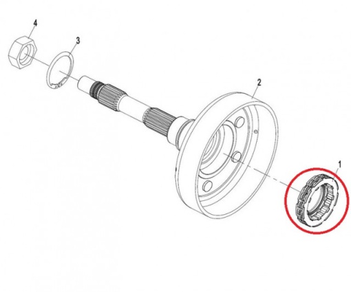 Rulment ambreiaj ATV CF Moto 500cc (0180-053200) - Img 3