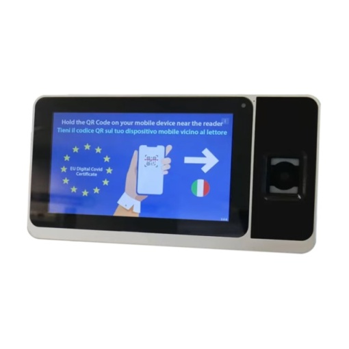 Scanner QR Certificat verde Covid-19 ZYNK-ZPAD-PLUS-QR-12-S, WiFi, 2 MP, ecran 7 inch tactil, RFID, amprenta, cod QR, bluetooth, plug and play - Img 3
