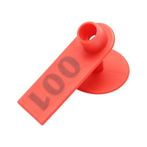 Set 100 crotalii numerotate 001 -100 rosii pentru capre, oi Breckner Germany - Img 2