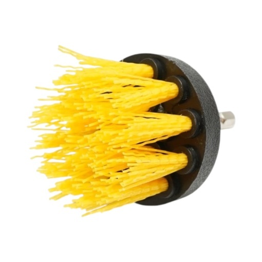 Set 4 perii rotative pentru curatare cu bormasina 50mm, 90mm, 100mm, 125mm, prindere 1/4 inch Breckner Germany - Img 12