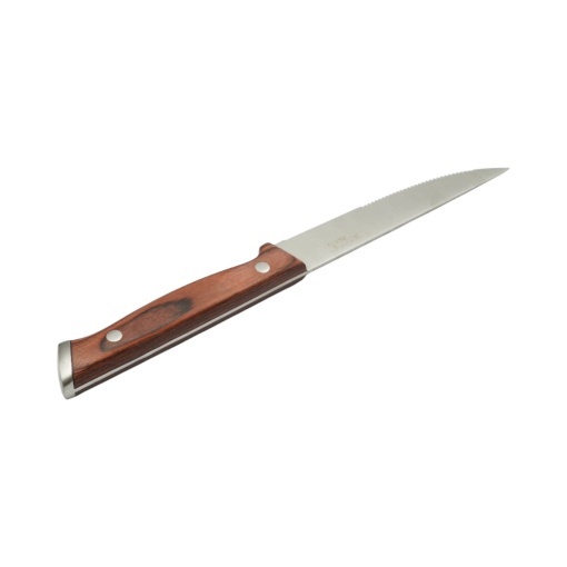 Set 6 cutite steak 12.5cm, lama zimtata otel 3Cr13, maner lemn Pakka Breckner Germany - Img 6
