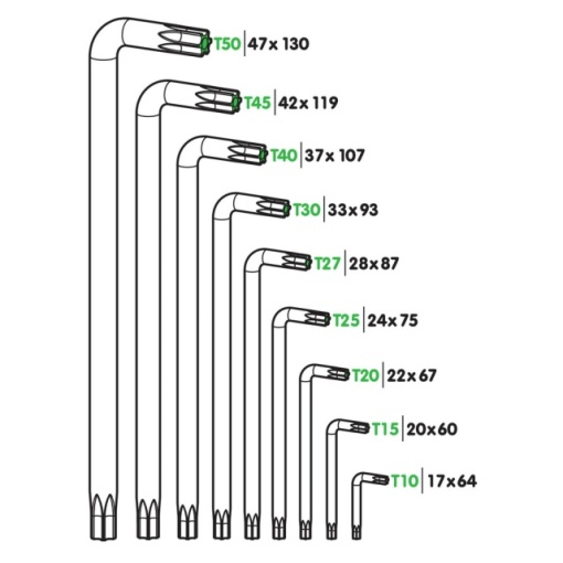 Set 9 chei torx - Img 3