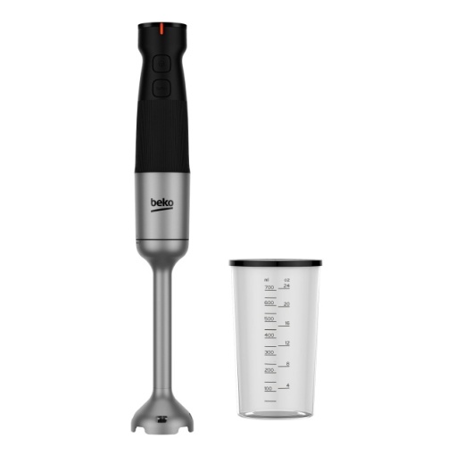Set blender de mana Beko HBA81762BX, 750W, 12 trepte de viteza +Turbo, 1 l, 5, negru/argintiu - Img 5