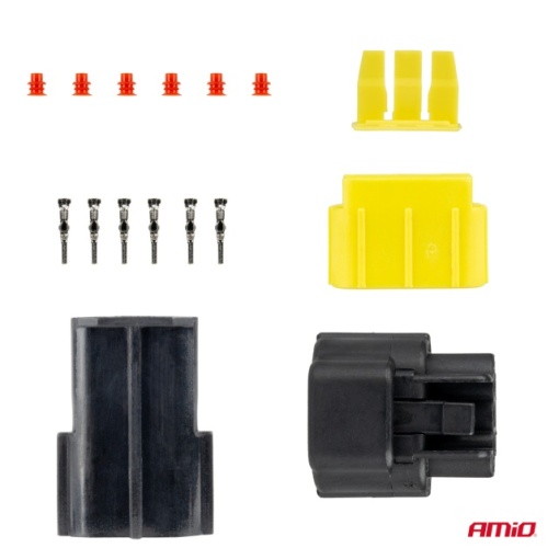 Set conector stecher si priza 3 PIN 2.2mm - Img 3