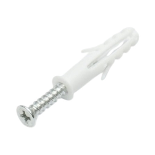 Set diblu universal din plastic alb 6x30mm cu surub 4x30mm 50 buc/set - Img 6