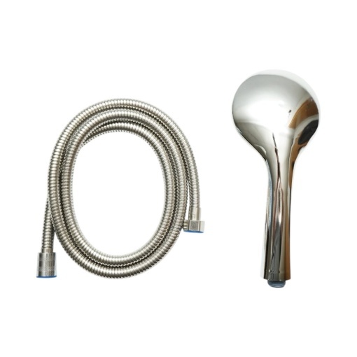 Set para dus cu furtun zincat 1.5m, 5 functii, crom lucios, plastic 100x240mm - Img 3