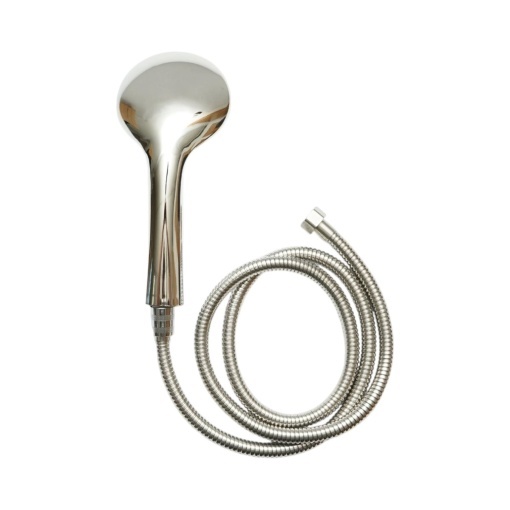 Set para dus cu furtun zincat 1.5m, 5 functii, duze silicon, crom lucios, plastic 105x240mm - Img 3