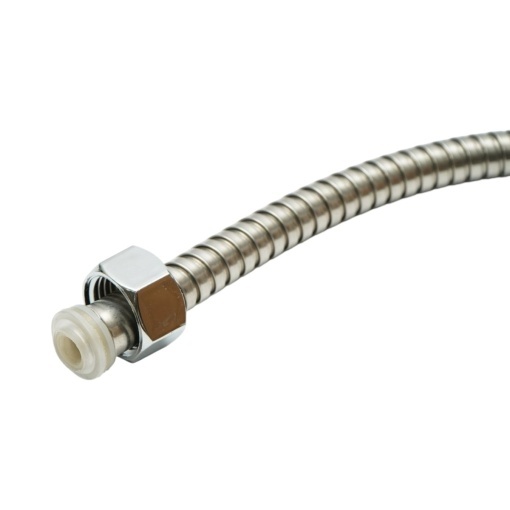 Set para dus cu furtun zincat 1.5m, suport perete, 5 functii, crom lucios, plastic 97x240mm - Img 8