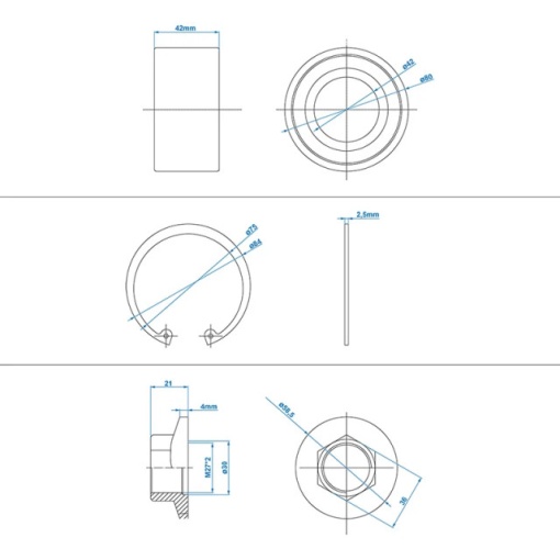 Set Rulment compact 42/80x42mm compatibil AL-KO - Img 6