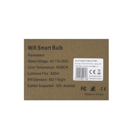 Spot LED inteligent PNI SafeHome PT58RC WiFi, incastrabil, tavan, RGBW, 7W, 600 lm, lumina/culoare reglabila prin internet, Aplicatie Tuya Smart, integrare in scenarii si automatizari smart cu alte p - Img 7