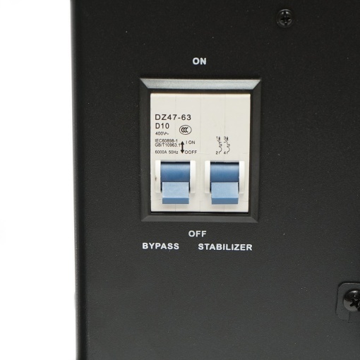 Stabilizator automat de tensiune 3000VA, 1800W, 140-250VAC cu releu monofazat, bypass, conexiune borne, afisaj LCD Breckner Germany - Img 7
