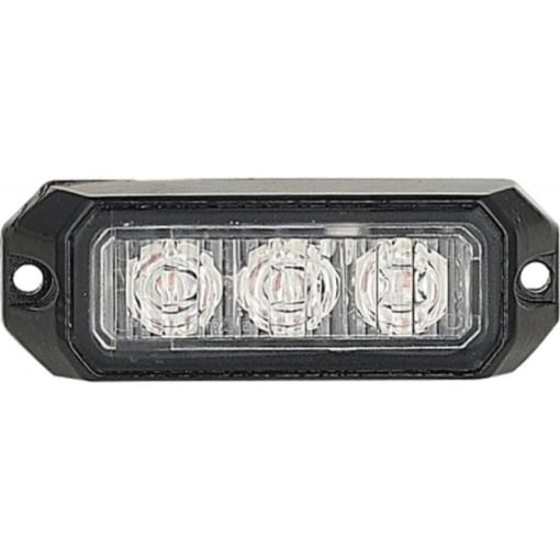 STROBOSCOP 3 led-uri lumina portocalie 8x3 cm