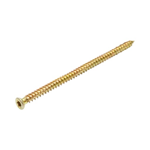 Surub montaj usi-ferestre 7.5x132mm, torx TX30, otel zincat galben 100 buc/cutie - Img 4