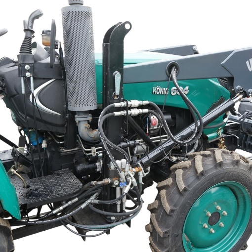 Tractor 60HP 4x4 semicabina cu incarcator frontal si cupa KONIG TRAKTOREN 604 - Img 7