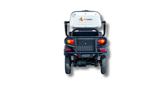 Triciclu electric GO RIDE Portocaliu 800W 25km/h, Fara permis, CIV INCLUS - Img 5