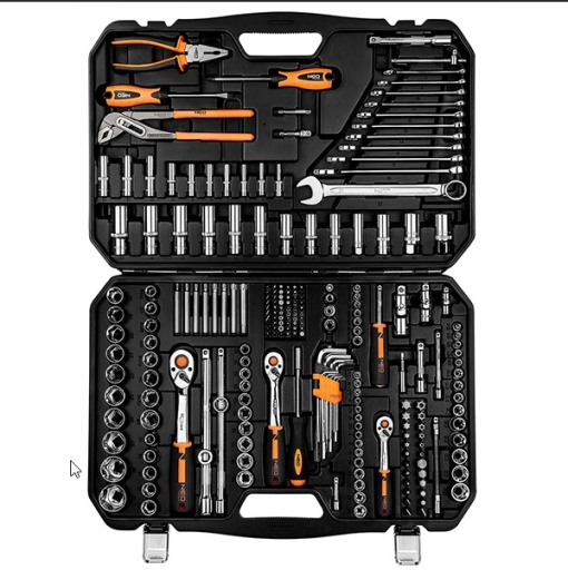 Trusa scule 233buc 1/2", 3/8" si 1/4", NEO TOOLS , 25 ani GARANTIE - Img 3