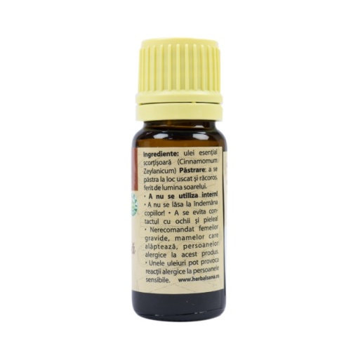 Ulei esential de Scortisoara (Cinnamomi cassiae aetheroleum) 100% pur fara adaos 10 ml - Img 2