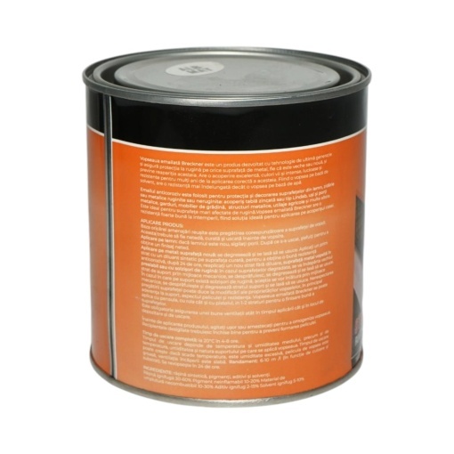 Vopsea email anticoroziva 3 in 1 alb mat pe baza de solvent 1L, direct pe rugina, interior si exterior Breckner Germany - Img 2