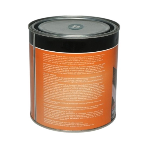 Vopsea email anticoroziva 3 in 1 verde 560 pe baza de solvent 1L, direct pe rugina, interior si exterior Breckner Germany - Img 2