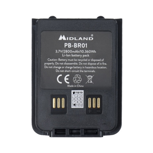 Acumulator Midland PB-BR01 Li-Ion 2800mAh, pentru statii radio PMR Midland BR01 - Img 3