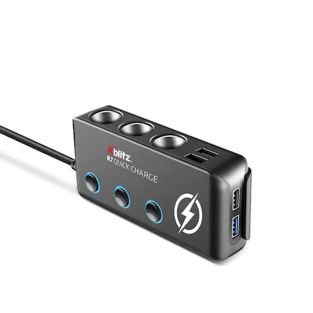 Adaptor 3X priza bricheta+ 4X(QC) USB+ 1X USB-C - Img 3