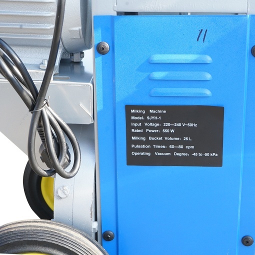 Aparat de muls oi si capre 1 post 550W, 220V bidon inox 25L, grup de muls cu 2 mansoane, presiune vid 45-50 kPa, pulsatii 60-80 cpm - Img 9