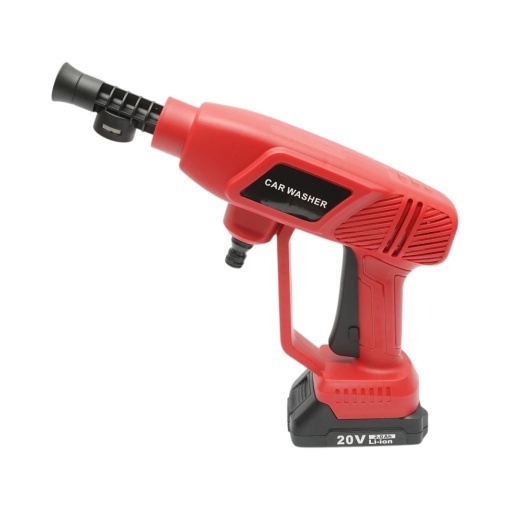Aparat de spalat cu presiune portabil cu 2 acumulatori 20V, 2Ah Li-ion, 180W, 10 bar, debit 3 L/min, cap rotativ 6 functii, rezervor spuma 400ml - Img 4