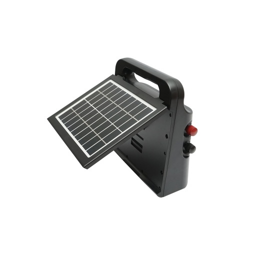 Aparat generator de impulsuri 2 Joule 10km, 220V cu panou solar 5W 9V si baterie 6V 7Ah Breckner Germany - Img 2