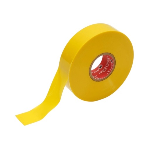 Banda izolatoare galbena vinil 19mm x 20m Premium Super Power 33+ HighPower - Img 2