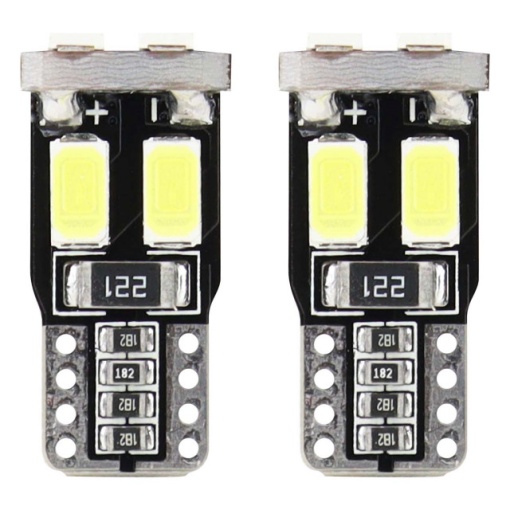 BEC LED CANBUS 1W 6SMD-2 5730 T10 W5W alb