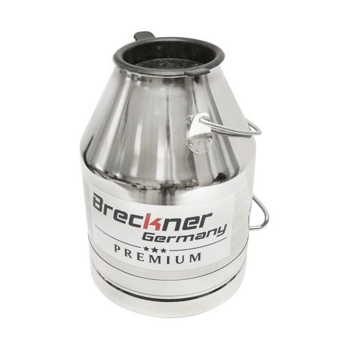 Bidon de inox cu capac pentru lapte 30L aparat de muls vaci Breckner Germany - Img 2