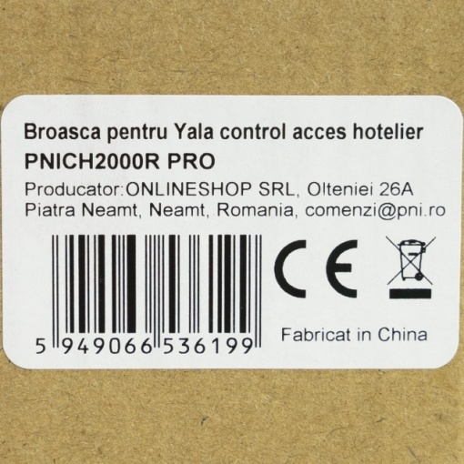 Broasca PNI BR20R, pentru yala control acces hotelier PNI CH2000R PRO - Img 8