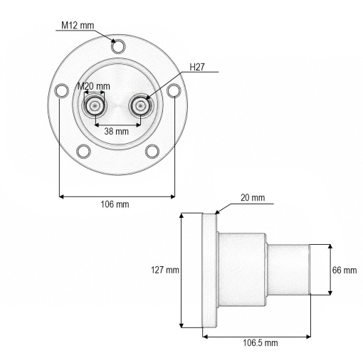 Butuc disc grapa cu talere Horsch, Joker cod OEM PN70042, PL-127 - Img 3