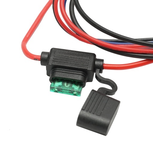 Cablaj cu buton releu si siguranta pentru proiectoare DC 12V/40A Breckner Germany - Img 5