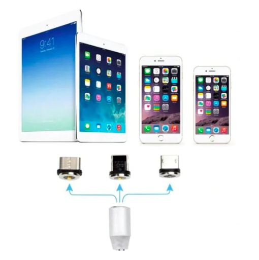 Cablu GSM 3 in 1 MicroUSB C si Lightning - Img 2