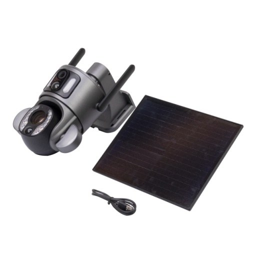 Camera supraveghere video PNI IP753, Wi-Fi, Dual lens, 2 x 2MP, IP66 cu panou solar si acumulator inclus - Img 2
