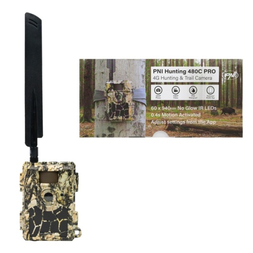 Camera vanatoare PNI Hunting 480C PRO, 24MP, cu Internet 4G, GPS unghi vizualizare 60° - Img 6