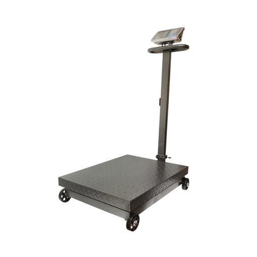 Cantar electronic de podea tip platforma 1500 kg cu roti si brat pliabil Breckner Germany - Img 4