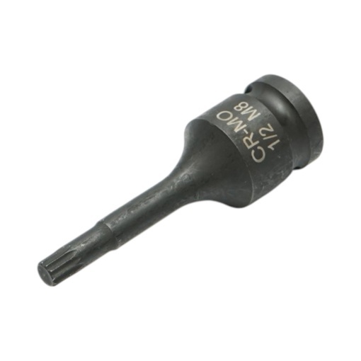 Cheie tubulara de impact bit spline M8, 78mm, patrat 1/2 inch Cr-Mo Breckner Germany - Img 2