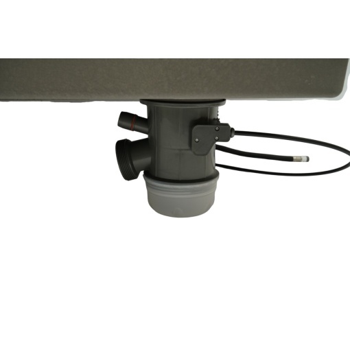 Chiuveta bucatarie multifunctionala din otel inoxidabil auriu PVD cu doua baterii, afisaj digital temperatura, doua cascade, dozator detergent, spalator pahare, scurgator, tava, tocator si accesorii incluse 75x46x22cm - Img 14