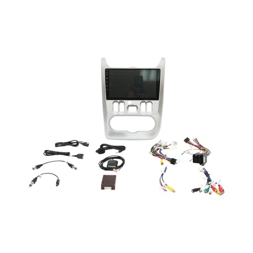 Consola centrala, argintie cu GPS pentru Dacia Logan, Sandero, Duster - Img 3
