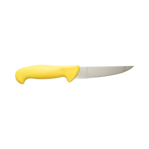 Cutit de transat si injunghiat profesional 15cm, lama otel 5Cr15MoV, maner Nylon galben Breckner Germany - Img 3