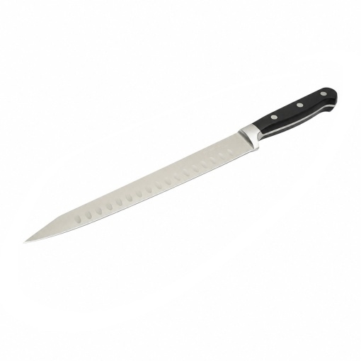 Cutit feliat profesional 25cm, lama alveolata otel 5Cr15MoV, maner ABS negru Breckner Germany - Img 2