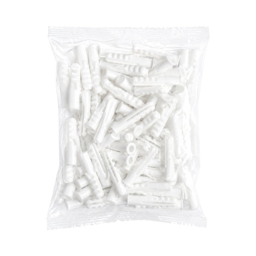 Diblu universal din plastic alb 6x30mm 100 buc/set - Img 2