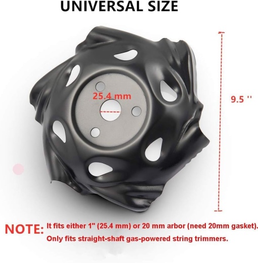 Disc motocoasa Edging Head Φ24cm / 25.4mm - Img 3