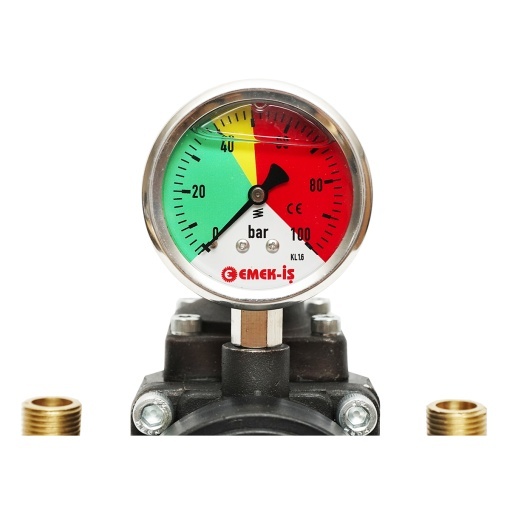 Distribuitor metalic cu 3 cai, manometru glicerina inclus pentru erbicidator - Img 6
