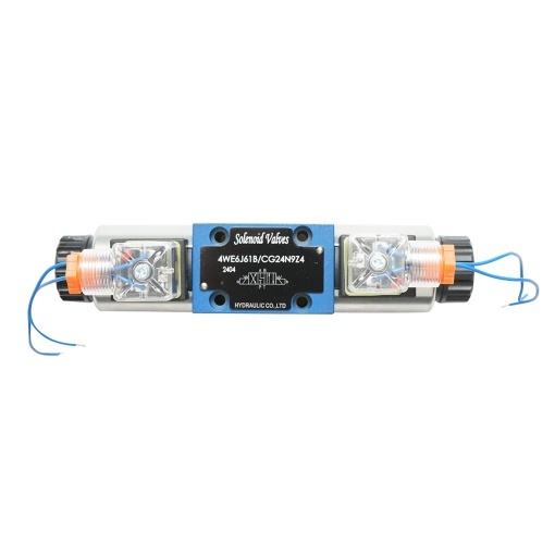 Electrovalva directionala 24VDC 25W pentru 6 cai control debit instalatii hidraulice HDQX126J 4WE6J61B CG12N9Z4 - Img 2