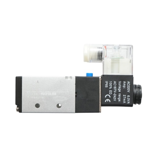 Electrovalva pneumatica 2 circuite 1/4, AC220V IP65 - Img 2