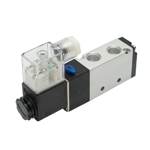 Electrovalva pneumatica 5 cai, 2 pozitii 1/4 inch, DC24V/4.8W, 4V210-08 IP65 - Img 5