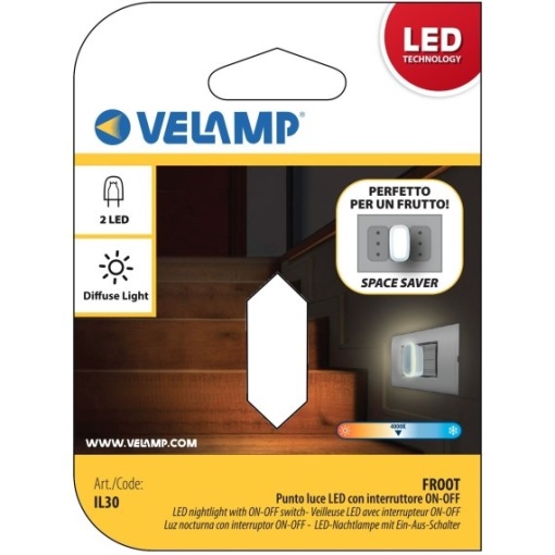 FROOT: Veioza LED de noapte cu intrerupator ON/OFF. Antracit - Img 7